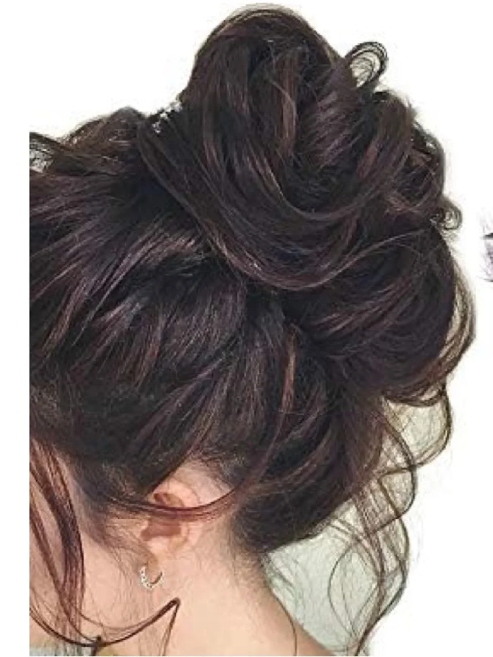 Scunci Brunette Messy Bun Hair Piece Scrunchie Updo Extension NEW Boho Brown